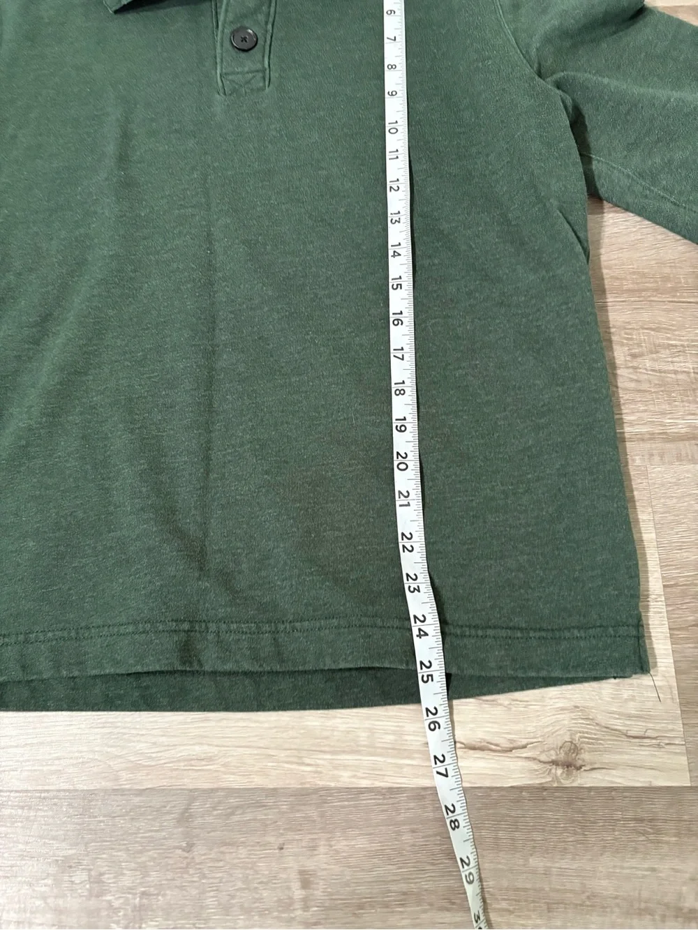 J. Crew Men’s Dark Green Button-Trim Pullover